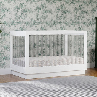 Baby Letto Baby Letto Harlow Acrylic 3-in-1 Convertible Crib with Toddler Bed Conversion Kit
