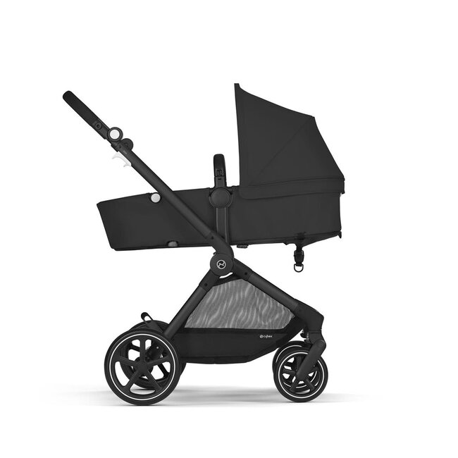 Cybex EOS Stroller - Black Frame with Moon Black Seat