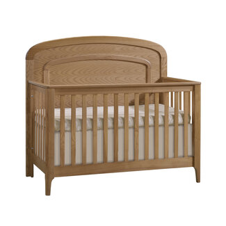 Natart Signature Series Natart Signature Series Palo 5 In 1 Convertible Crib With Wooden Arched Molding