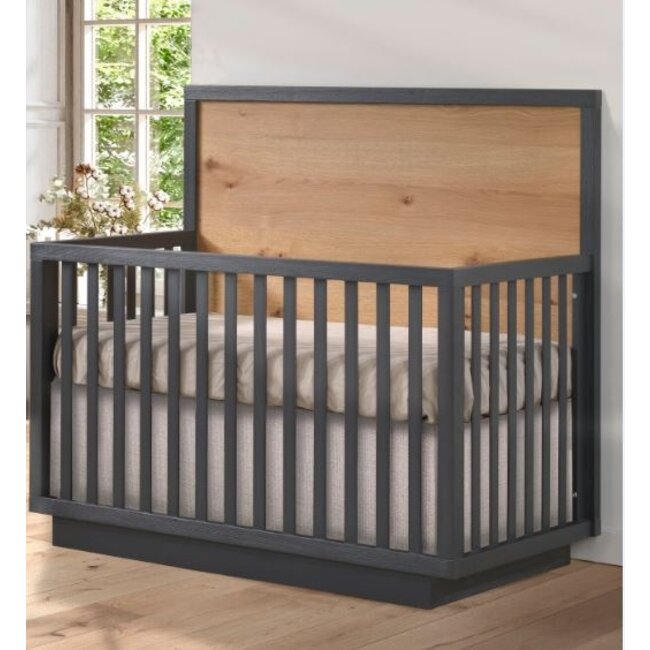 Natart Signature Series Como Naturale 5 In 1 Convertible Crib with Wood Panel