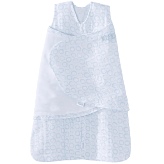 Halo HALO SleepSack Swaddle Small, 100% cotton muslin, Circles Turquoise