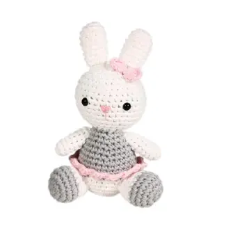 Zubels Zubels Ballerina Bunny Crochet Rattle