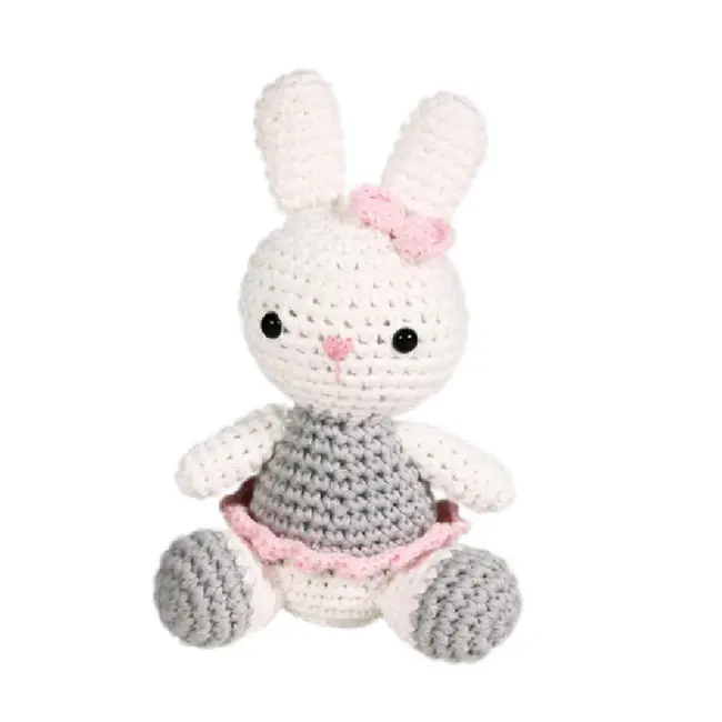 Zubels Ballerina Bunny Crochet Rattle