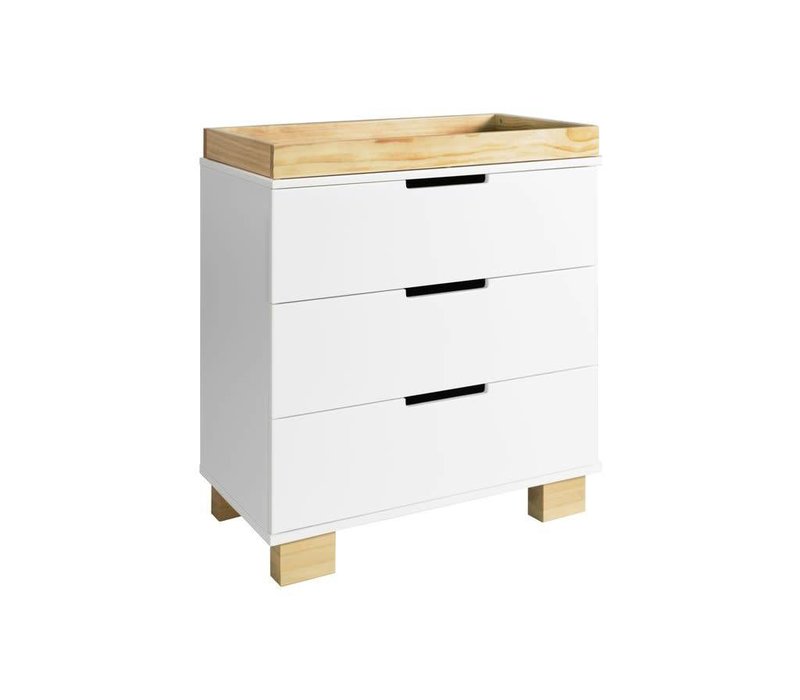 Baby Letto Baby Letto Modo 3 Drawer Changer In White Natural