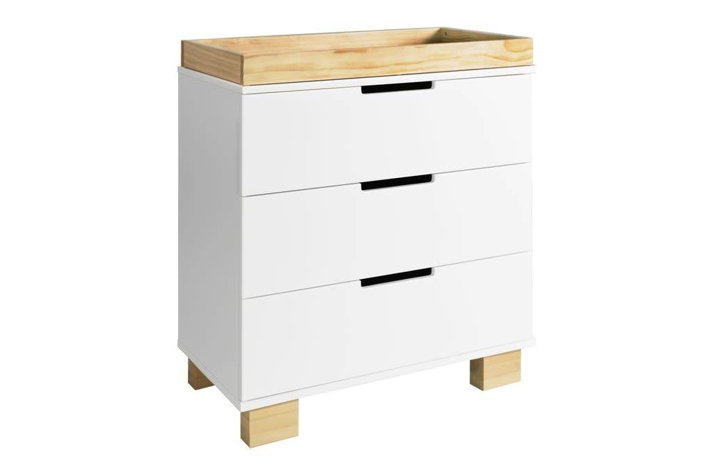 Baby Letto Baby Letto Modo 3 Drawer Changer In White Natural