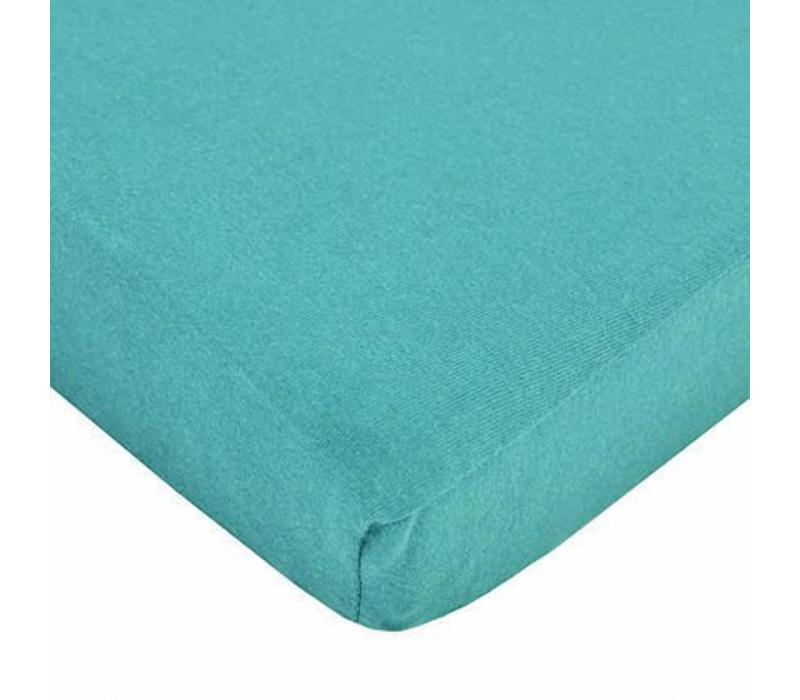 American Baby American Baby Knit Crib Sheet In Turquoise