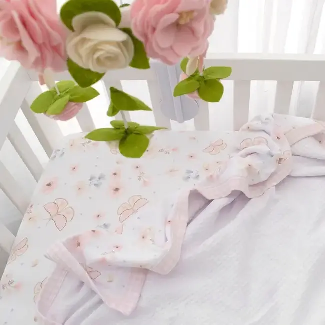 Living Textile Cotton Jersey Fiited Sheet- Fly Away