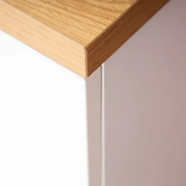 Dadada Lala Big 6 Drawer Dresser White/Red Oak