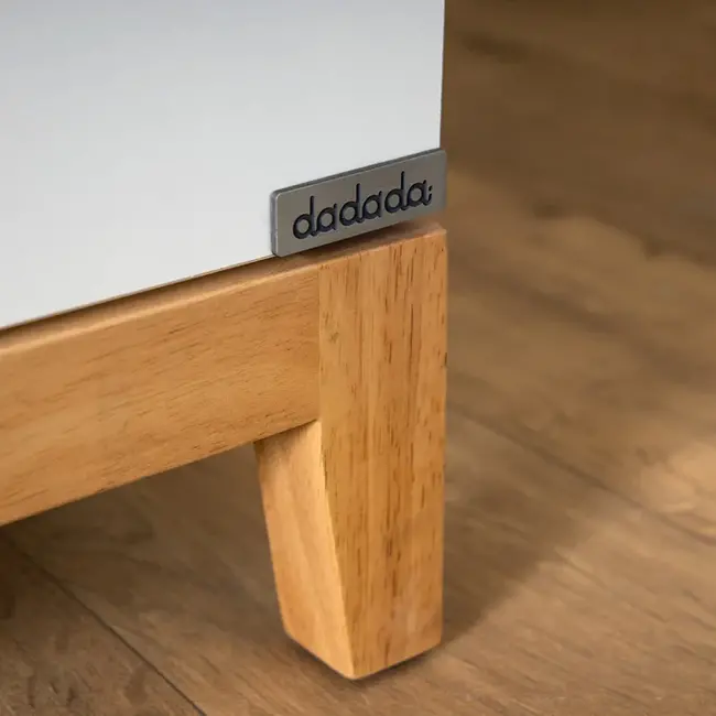 Dadada Lala Big 6 Drawer Dresser White/Red Oak