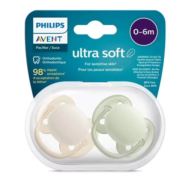 Philips Avent Ultra Soft Pacifier 0-6 Months