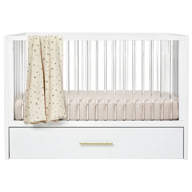 HushCrib 4-in1 Convertible Crib With Trundle