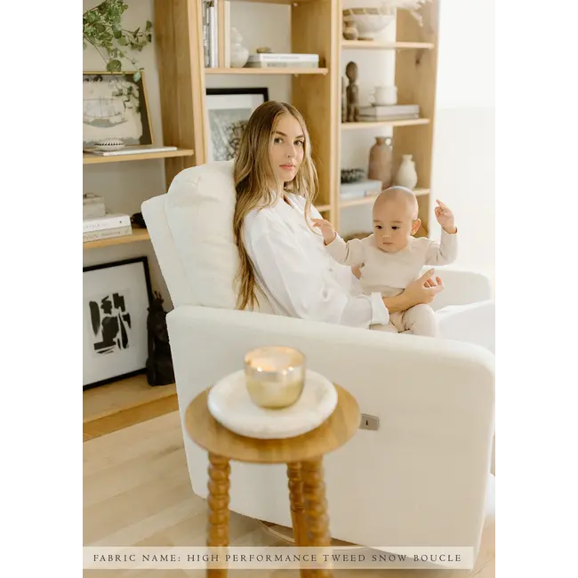 Oilo Drew POWER Recliner & Swivel Nursery Glider With Metal Base
