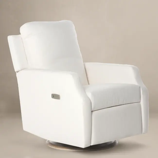 Oilo Harlow POWER Recliner & Swivel Nursery Glider With Metal Base