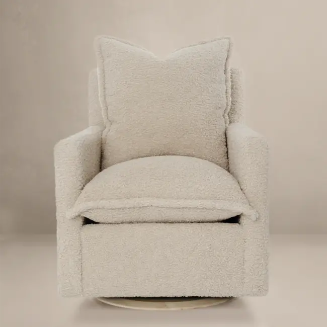 Oilo Nola Manual Swivel Nursery Glider With Metal Base