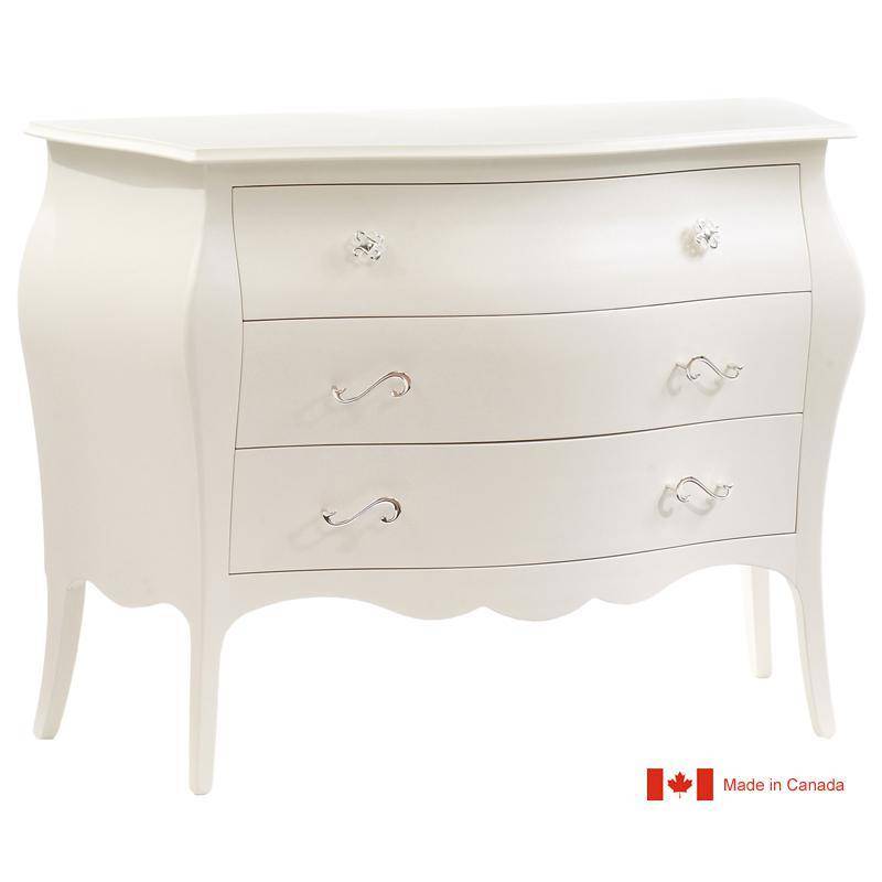 Natart Natart Allegra 3 Drawer Dresser In French White