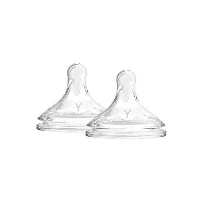 Dr. Brown's Natural Silicone Nipple, Wide-Neck 2-Pack