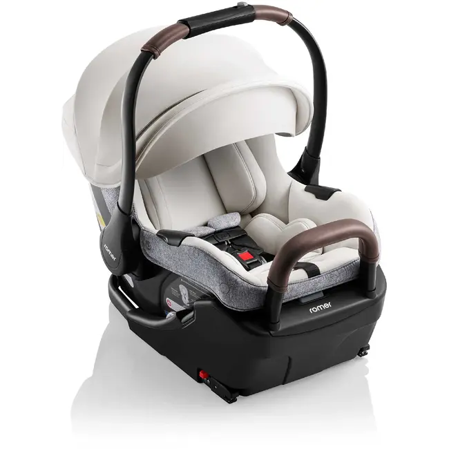 Romer Juni Infant Car Seat with Versa Base, SecureLoc Technology, Luxury Cover,