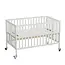 Fizzy Baby Modern Full Size Portable Crib 2 Level White