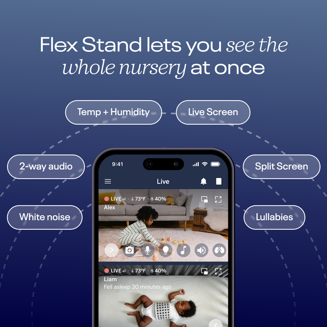 Nanit Pro Smart Baby Monitor & Flex Stand