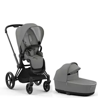 Cybex Cybex Priam 4 Stroller Complete With Seat Pack In Matte Black With Carrycot