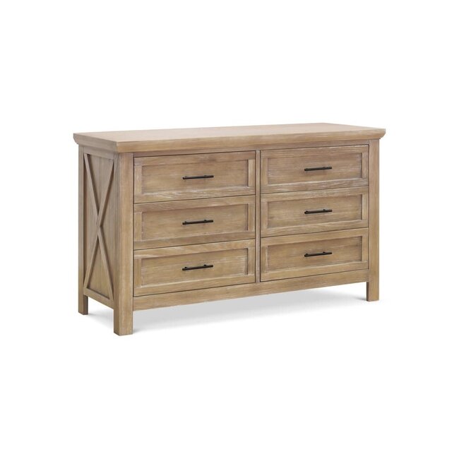Monogram By Namesake Emory Farmhouse  6-Drawer Double Dresser Driftwood
