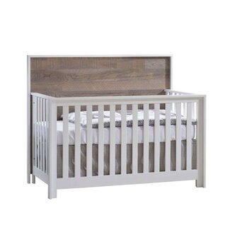 Nest Juvenile Nest Vibe Collection 5 In 1 Convertible Crib White/Brown Bark