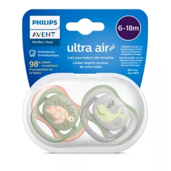 Avent Ultra Air Pacifier 6-18 Months 2 pack