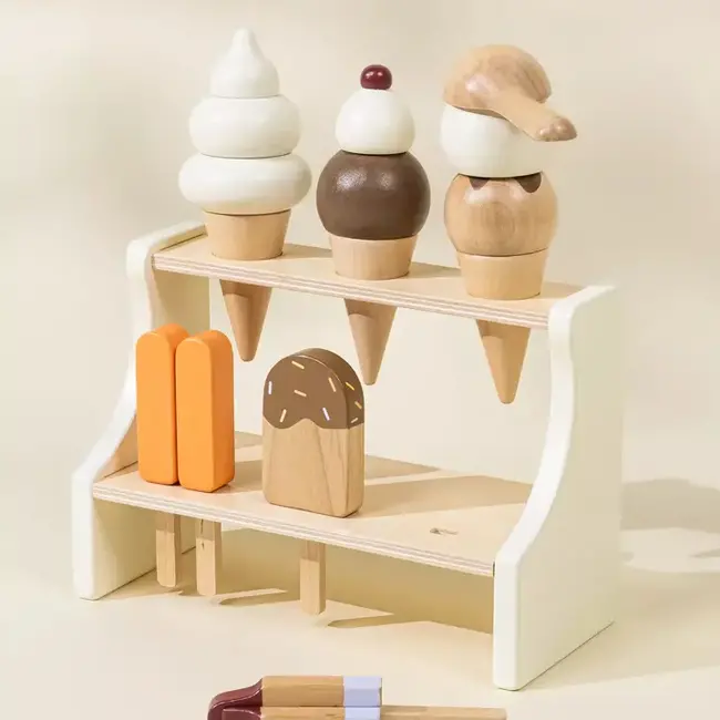 Coco Village Wooden Ice Cream Stand and Accessories