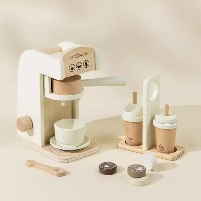 Coco Village Wooden Coffee Maker Set - Foam