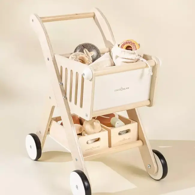 Coco Village Wooden Shopping Cart - Foam