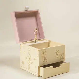 Coco Village Coco Village Wooden Musical Souvenir Box - Ballerina