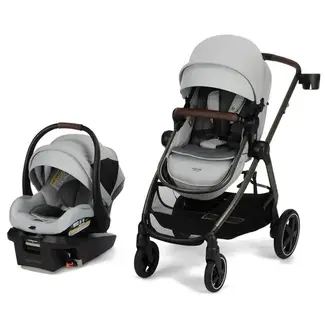 Maxi Cosi Maxi Cosi Zelia Luxe + Travel System In Artic Frost