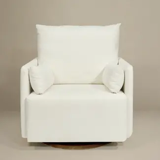 Oilo Oilo Ollie A Chair And A Half - Swivel Nursery Glider with Back Recline Feature- Choose Your Color