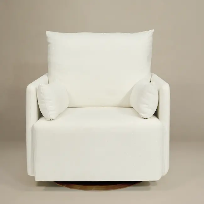 Oilo Ollie A Chair And A Half - Swivel Nursery Glider with Back Recline Feature- Choose Your Color