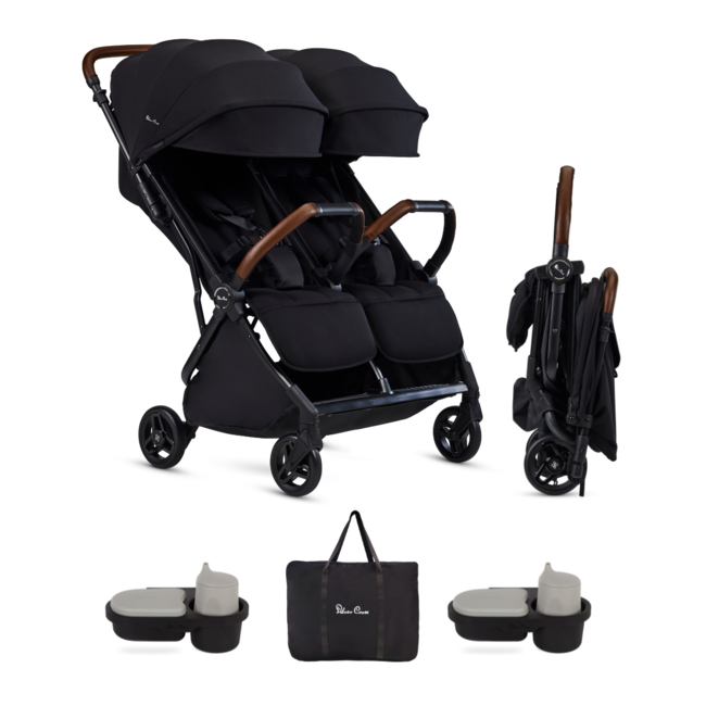Silver Cross Jet  Double Stroller With Accessory Pack