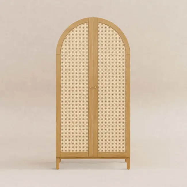 Baby Letto Bondi Assembled Armoire In Honey/Cane