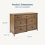 Maxi Cosi Quiet Luxury Double Dresser In Dolce Oak Stain
