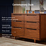 Maxi Cosi Embraced Forms Double Dresser In Chestnut Stain