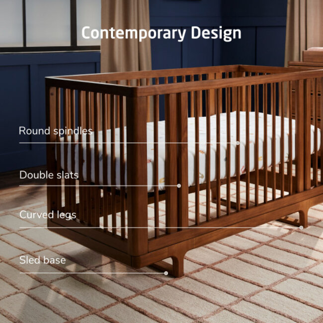 Maxi Cosi Embraced Forms Island Crib In Chestnut Stain
