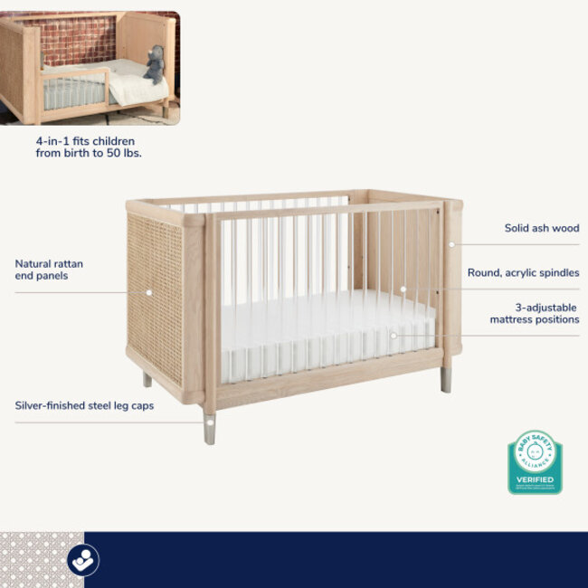Maxi Cosi Kindred Brisa Collection Island Crib In Onyx Heritage