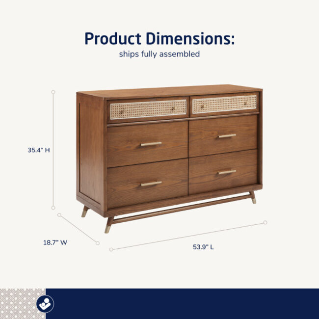 Maxi Cosi Kindred Everheart Collection Double Dresser In Natural Heritage