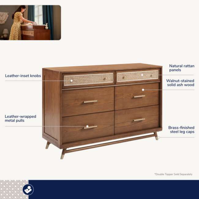 Maxi Cosi Kindred Everheart Collection Double Dresser In Natural Heritage