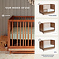 Maxi Cosi Kindred Everheart Collection Island Crib In Natural Heritage