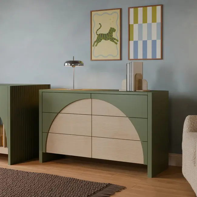 Baby letto Moab 6 Drawer Assembled Dresser