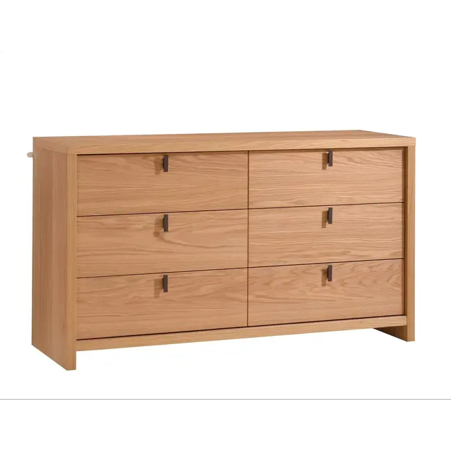 Natart Linea Double Dresser In Natural Oak