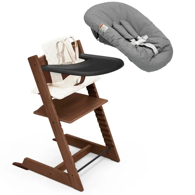 Stokke Tripp Trapp High Chair2 with Cushion, Newborn Set and Stokke Tray