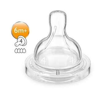 Avent Philips AVENT Anti-Colic Nipple, Clear Flow 1- 0 Months