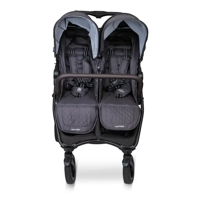 Valco Baby Slim Twin Double Stroller With Bumper Bar - Sport Edition Night