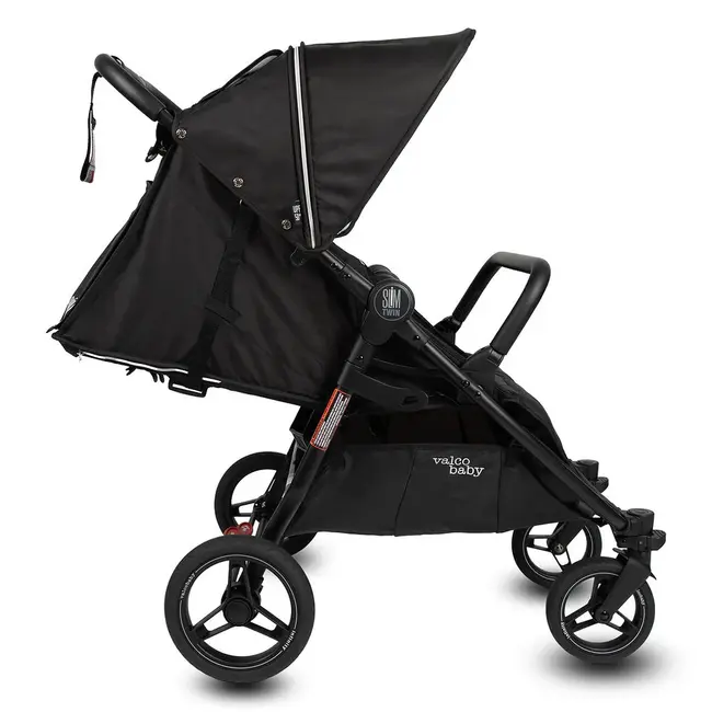 Valco Baby Slim Twin Double Stroller With Bumper Bar - Sport Edition Night