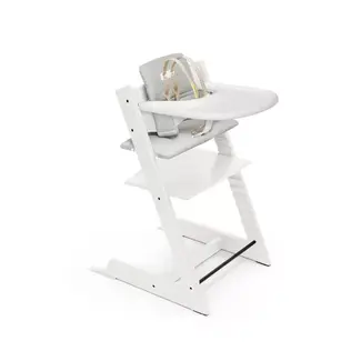 Stokke Stokke Tripp Trapp High Chair With Cushion and Tray CLOSEOUT! White/Nordic Grey